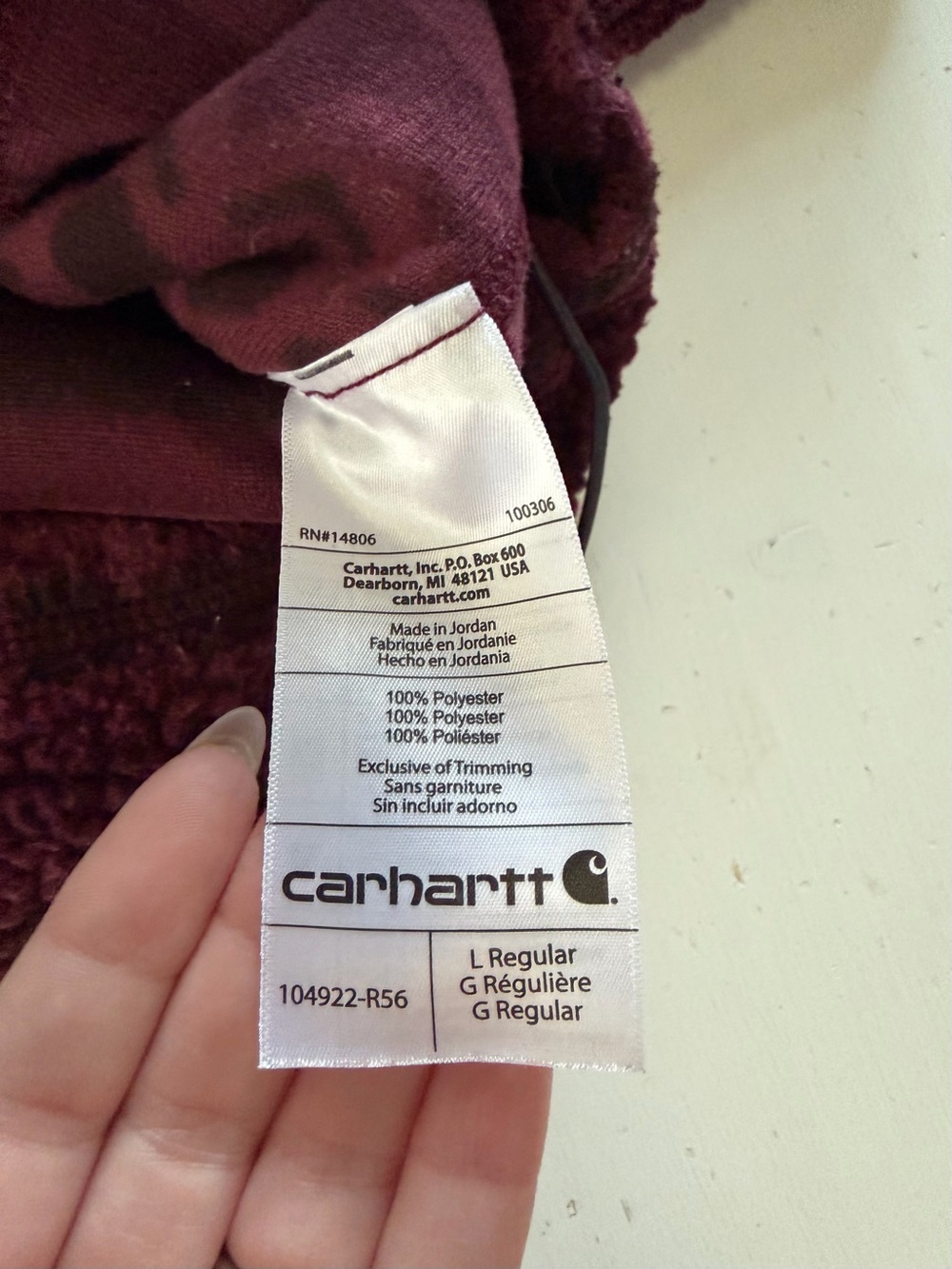 Carhartt Women’s Port Geometric Fleece Pullover in size Large - Picture 5 of 8